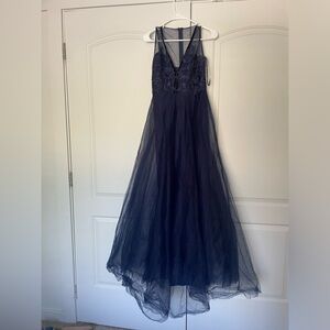 Elegant Navy Blue Gown